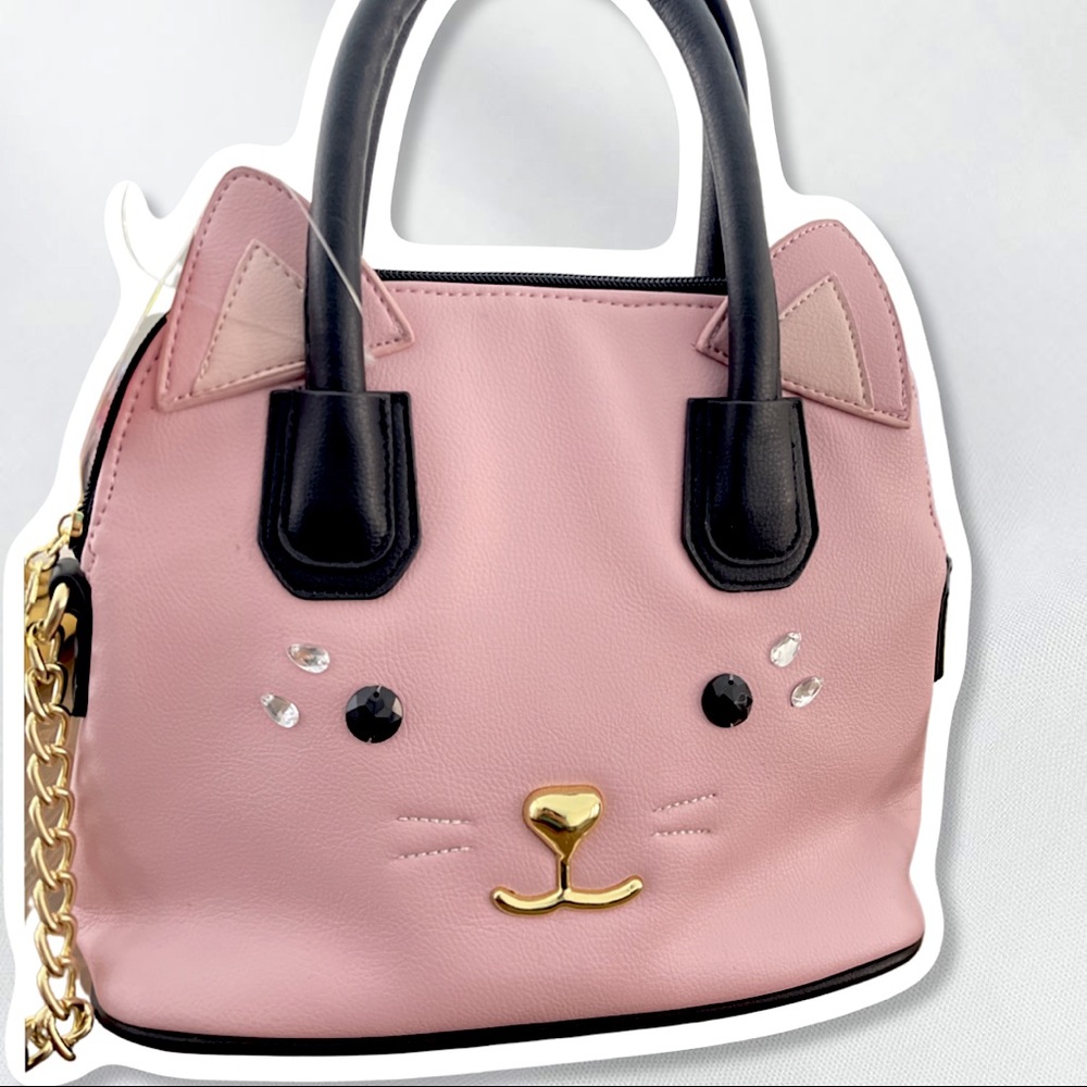 Betsey Johnson Pink Kitty Satchel (LBLINA)